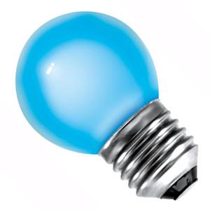Golf Ball 15w E27/ES 240v Blue Light Bulb - 45mm