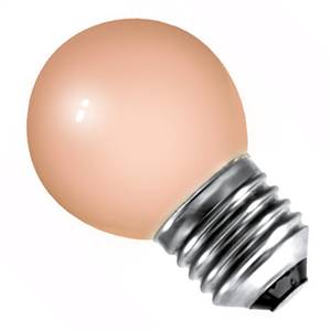 Golf Ball 15w E27/ES 240v Bell Lighting Pink Light Bulb - 45mm - 01517
