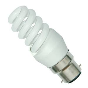 PLSP 9w 240v B22d/BC Bell Extra Warmwhite/827 T2 Electronic Spiral Energy Saving Light Bulb - 04909