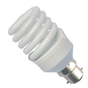 PLSP 20w 240v B22d/BC Bell Extra Warmwhite/827 Electronic Spiral Energy Saving Light Bulb - 05005