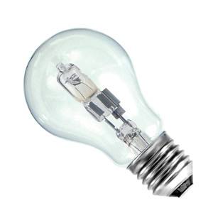 GLS 28w E27/ES 240v Bell Lighting Energy Saving Clear Halogen Bulb 60mm Replaces 40w Std Bulb. 05209