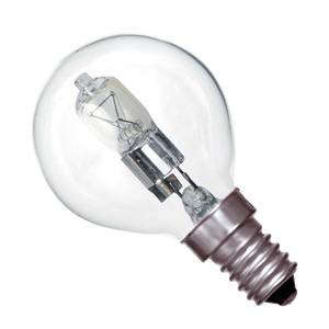 Golf Ball 18w E14/SES 240v Bell Lighting Clear Energy Saving Halogen Light Bulb - 05218