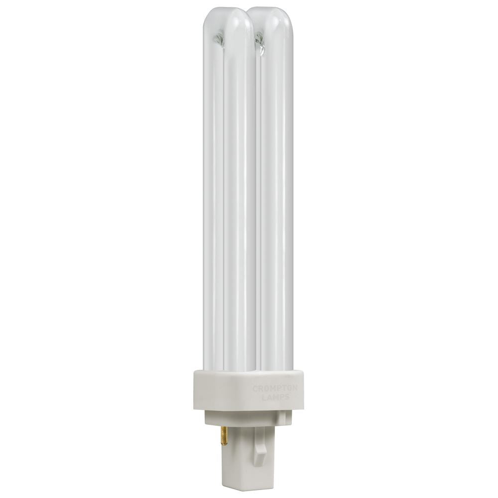 Crompton CLD18SWW - CFL Double Turn D Type  18W  3000K  G24d-2 2-Pin