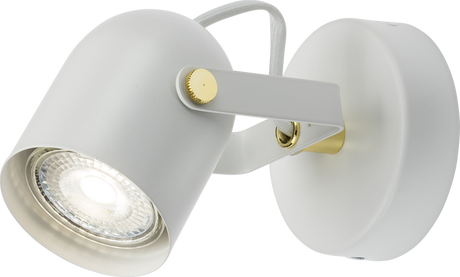 Knightsbridge CSPT1W  – 230V GU10 Single Spotlight – Matt White Ceiling Light Knightsbridge - Sparks Warehouse