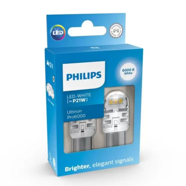 Philips 11498CU60X2 6000K P21W (382) LED Bulbs