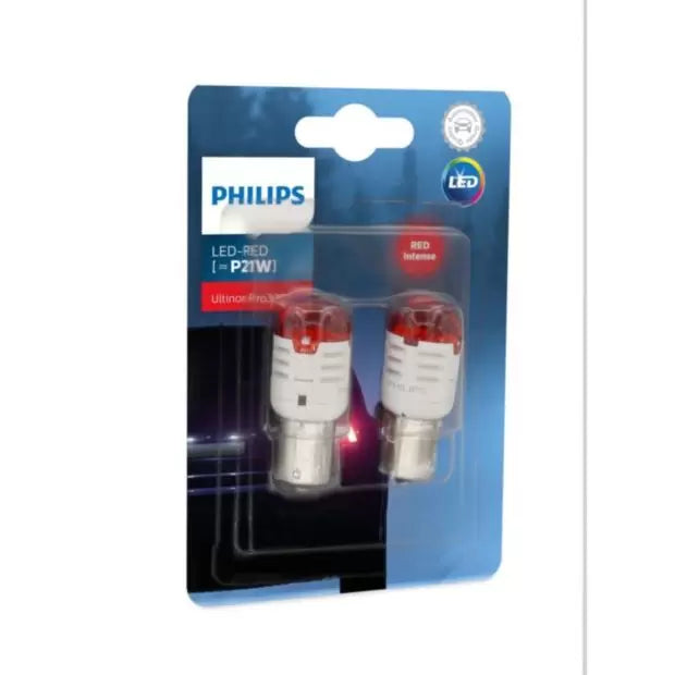 Philips 11498U30RB2 BA15S 1.75W P21W (382) Brake Light Bulbs
