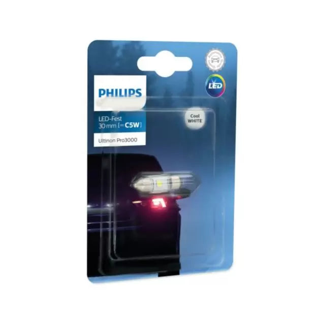 Philips 11860U30CWB1 Ultin Pro3000 0.6W C5W LED Bulbs
