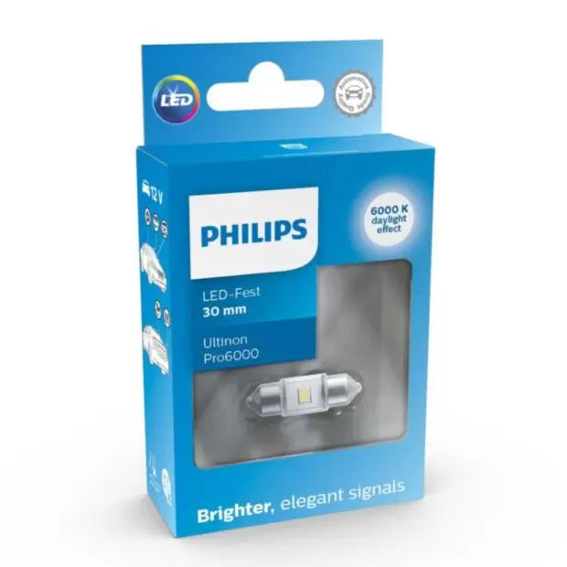 Philips 11866CU60X1 C5W Number Plate Bulbs