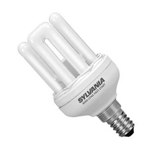 PLCQ 11w 240v E14/SES Sylvania Extra Warmwhite/827 Instant Start Compact Fluorescent Light Bulb