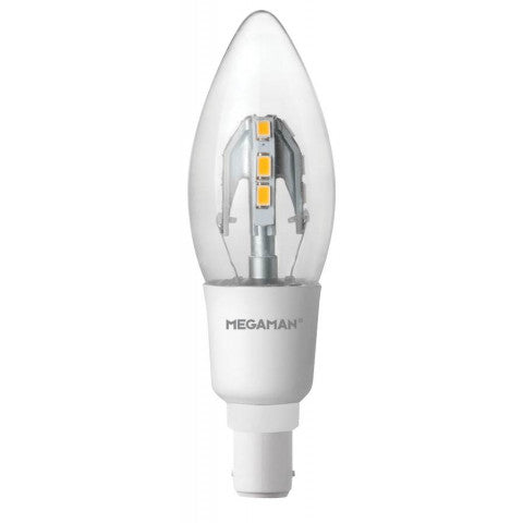 Megaman 143179 - 240v 4w Ba15d LED 827 C35 400lm