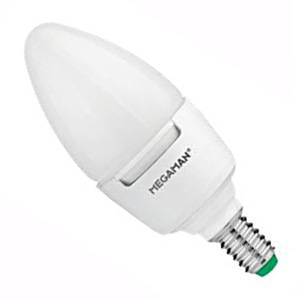 LED Candle 7w E14/SES 240v Megaman Opal Fully Dimmable Light Bulb - 143466 - LC0607dv2