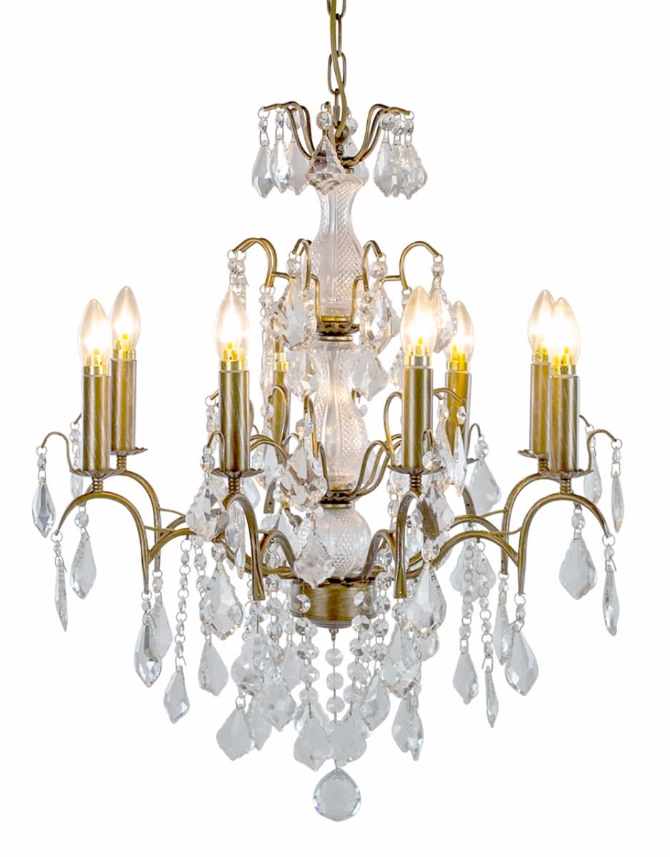 Large Gold 8 Branch French Chandelier - CH102