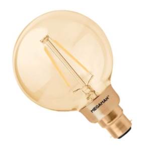 240v 3w Ba22d LED 2200K Gold Dimmable - Megaman - 146267