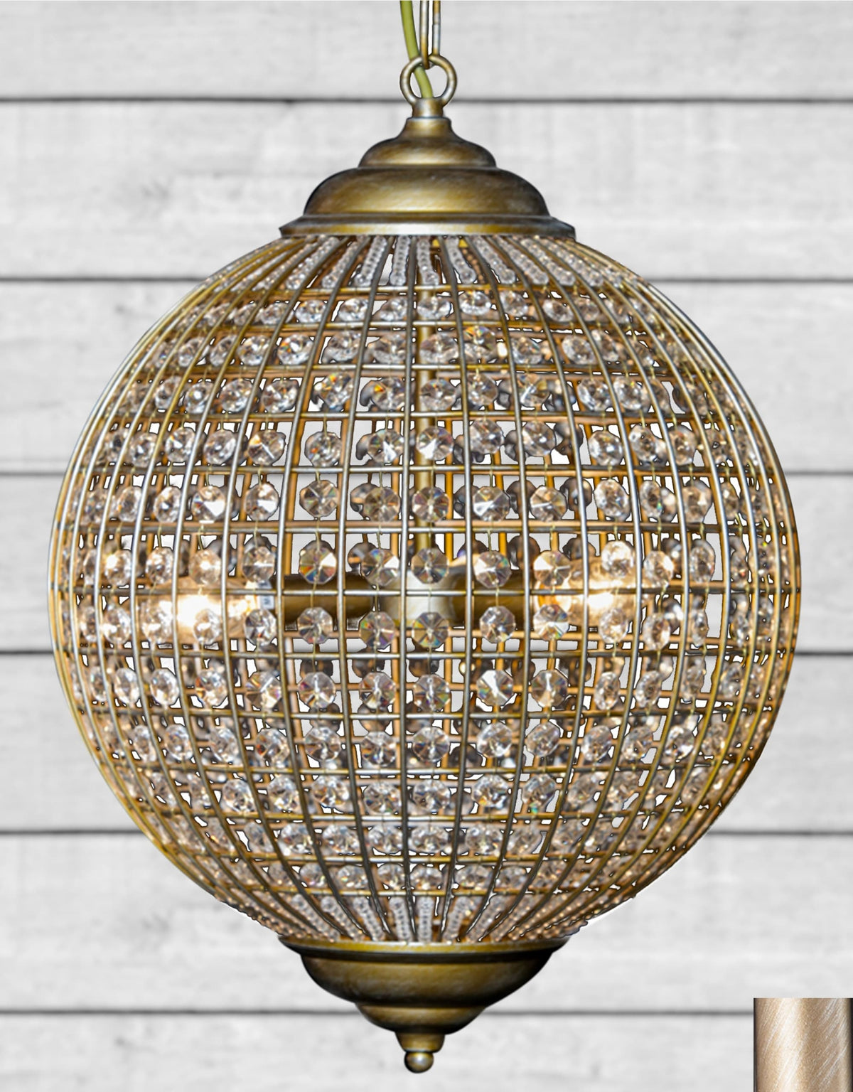 Large Gold Globe Chandelier - CH127