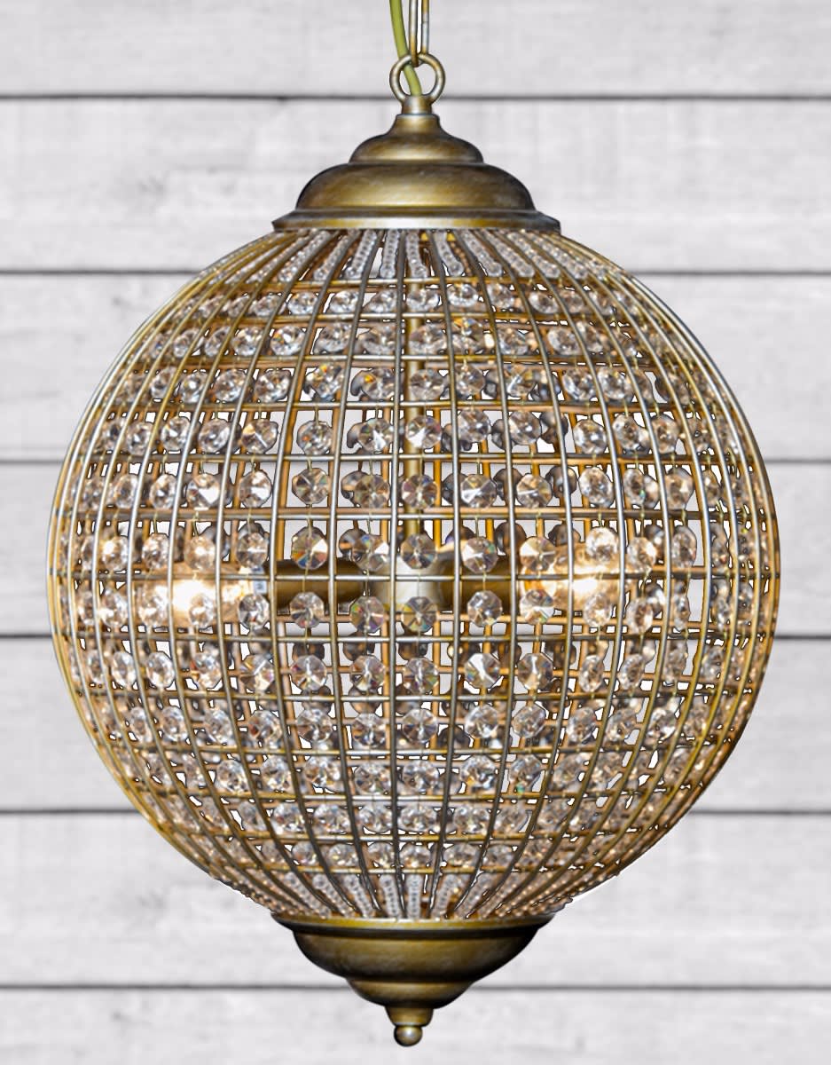 Large Gold Globe Chandelier - CH127