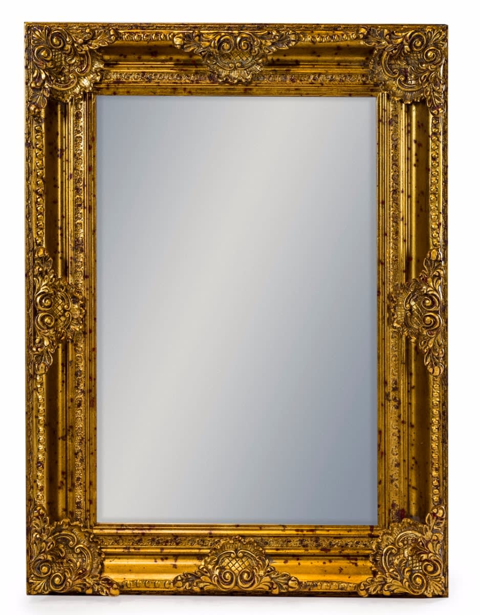 Gold Rectangular Classic Mirror - M243