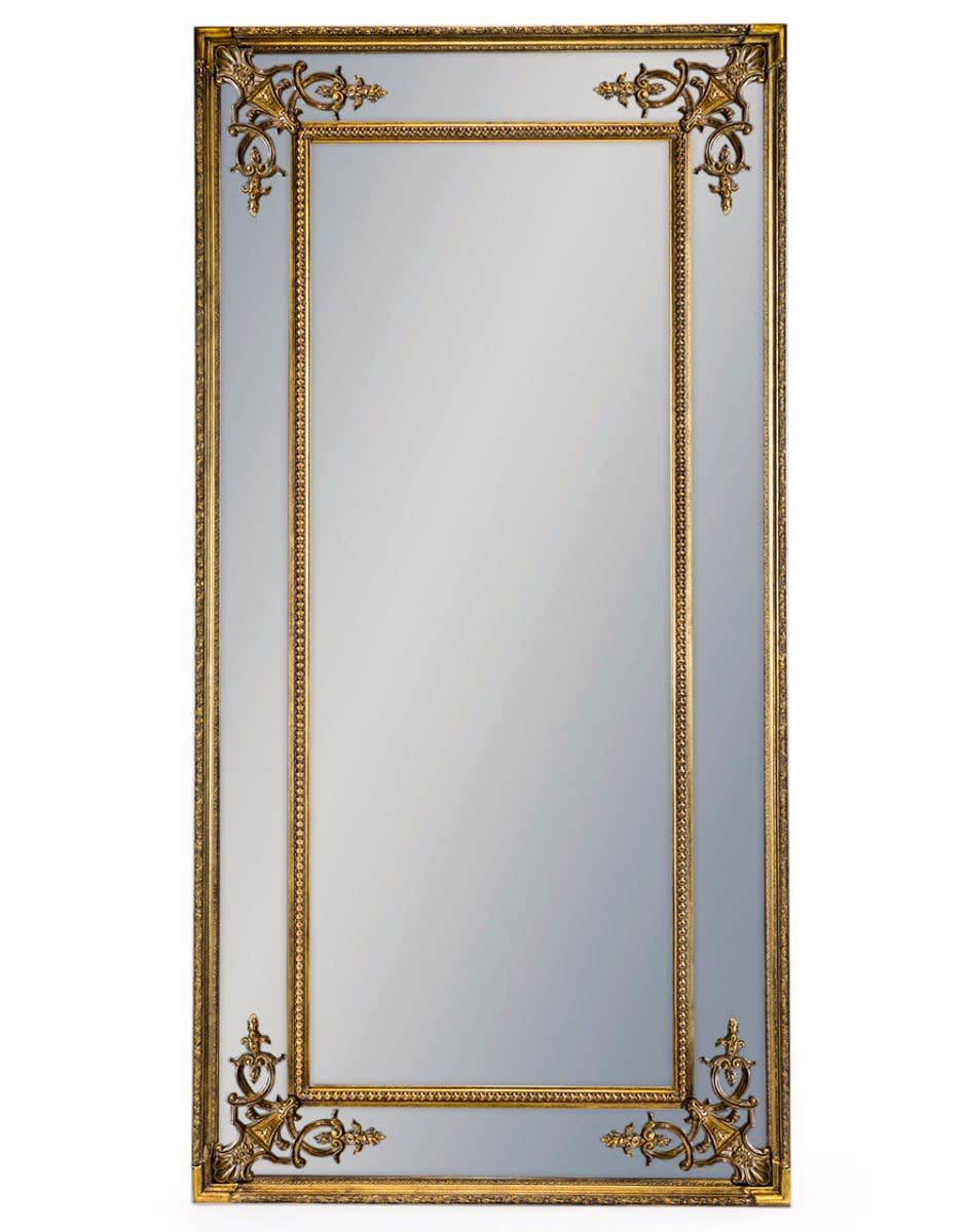 Tall Gold French Mirror without Crest - M33