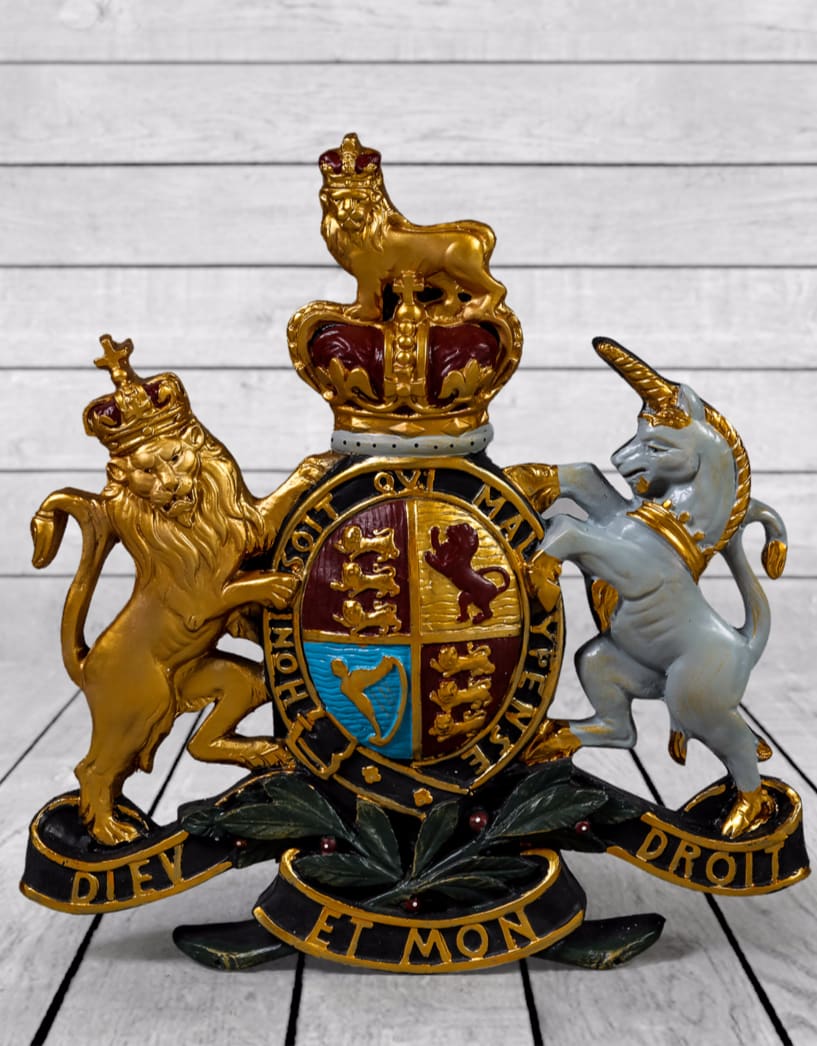 Large Coloured Coat of Arms Wall Plaque - BA61
