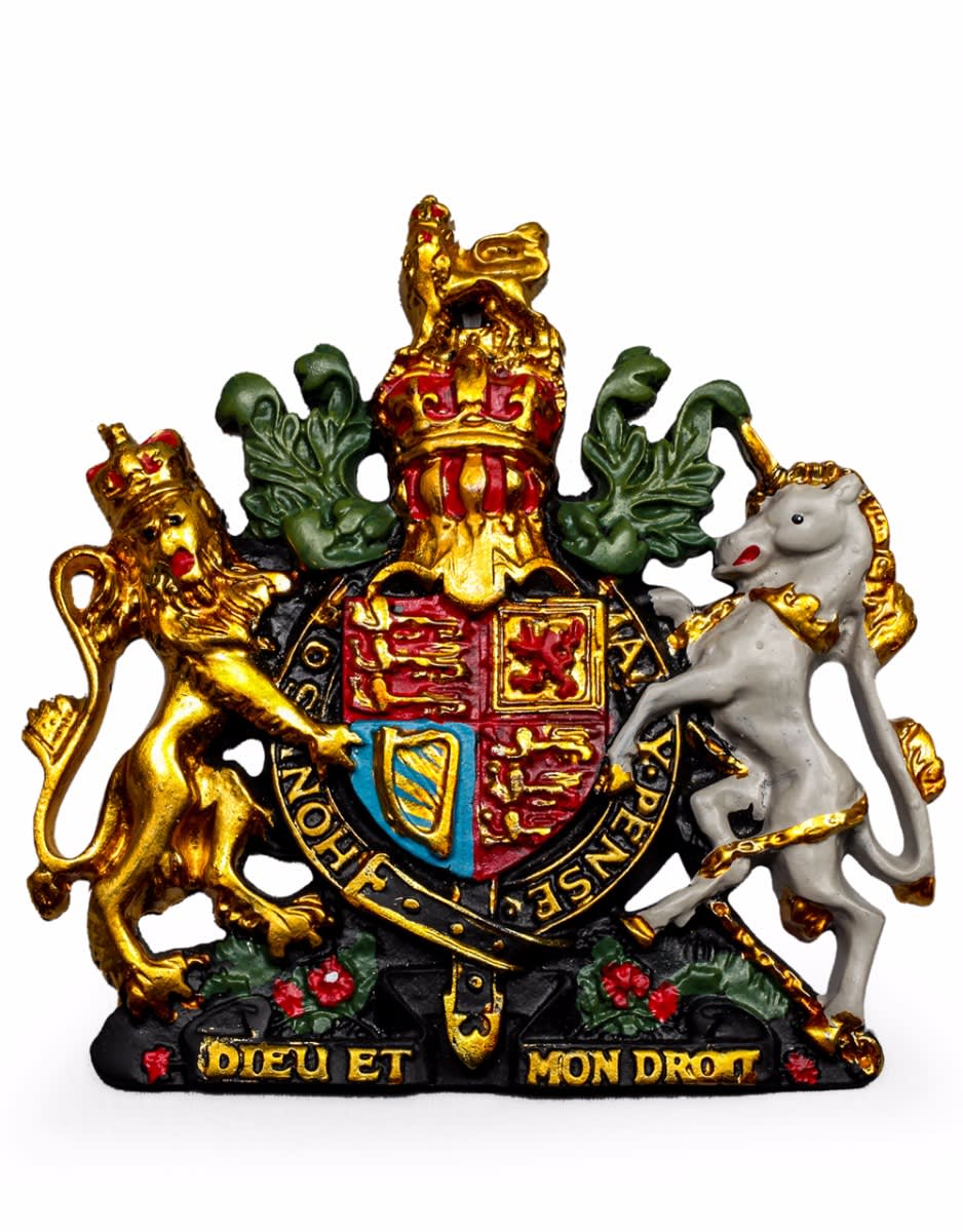 Small Coloured Coat of Arms Wall Plaque - BA78