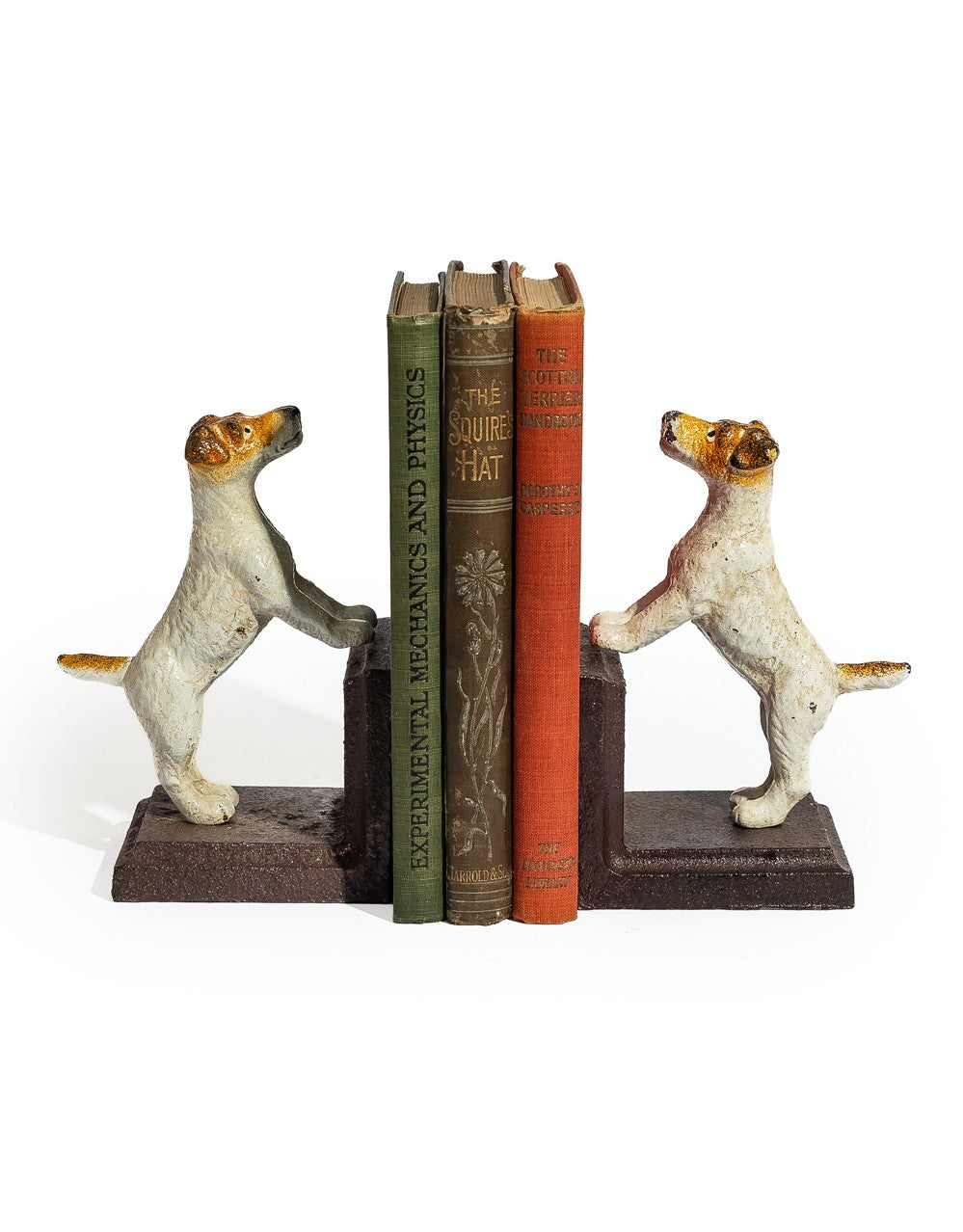 Cast Iron Antiqued Pair of Terrier Bookends - STM8