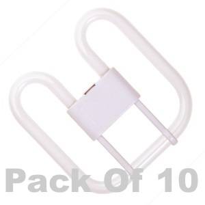 Box of 10 - Casell Daylight 28w 4 Pin/GR10 2D Daylight/865 - 6500 Kelvin - Fluorescent Tube.
