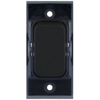 Selectric GRID360 Matt Black 20A Intermediate Switch Module with Black Insert