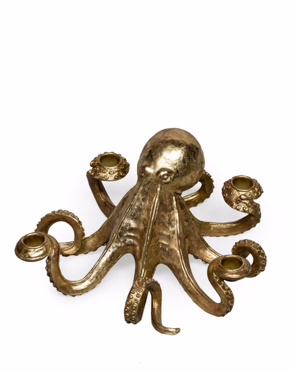 Gold Octopus Candle Stick - SM63