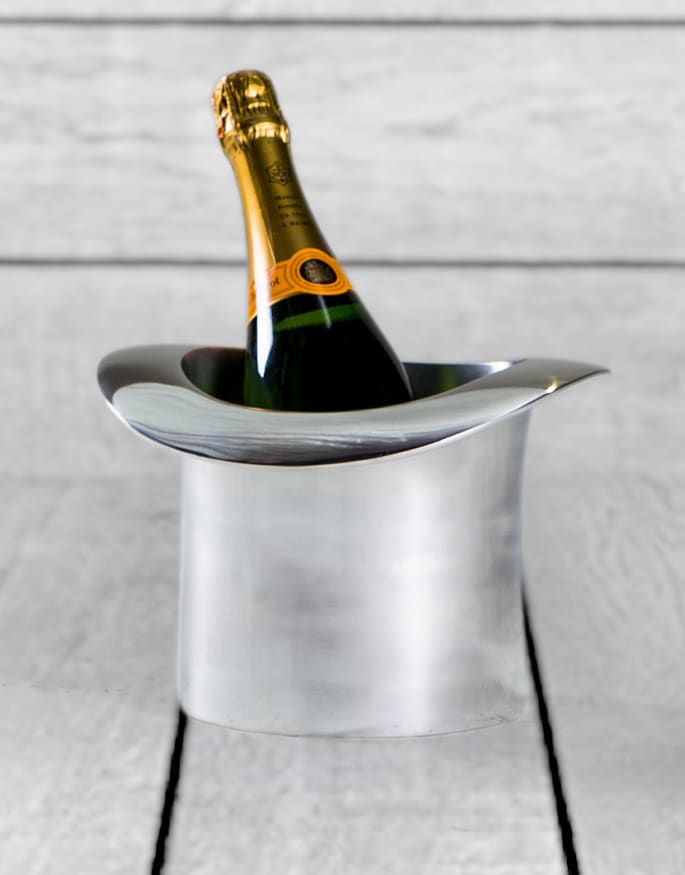 Polished Aluminium Top Hat Ice Bucket - AL132