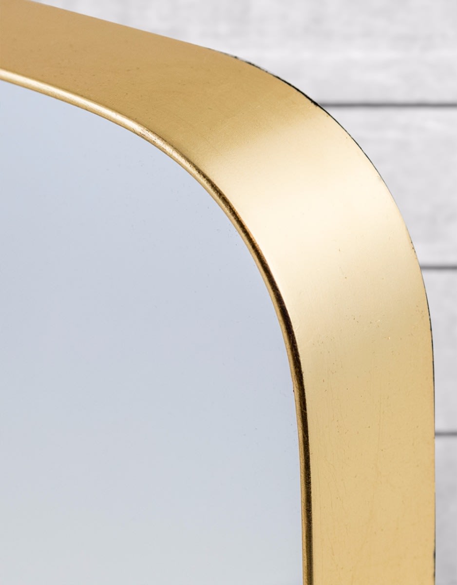 Medium Square Gold Framed Arden Wall Mirror - M377