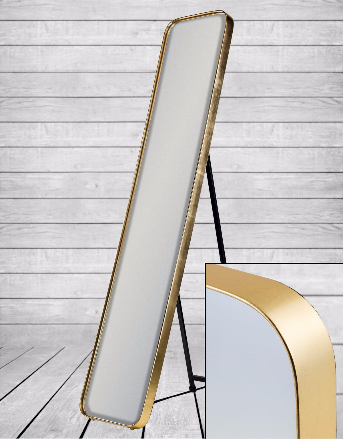 Gold Framed Arden Cheval Dressing Mirror - M380