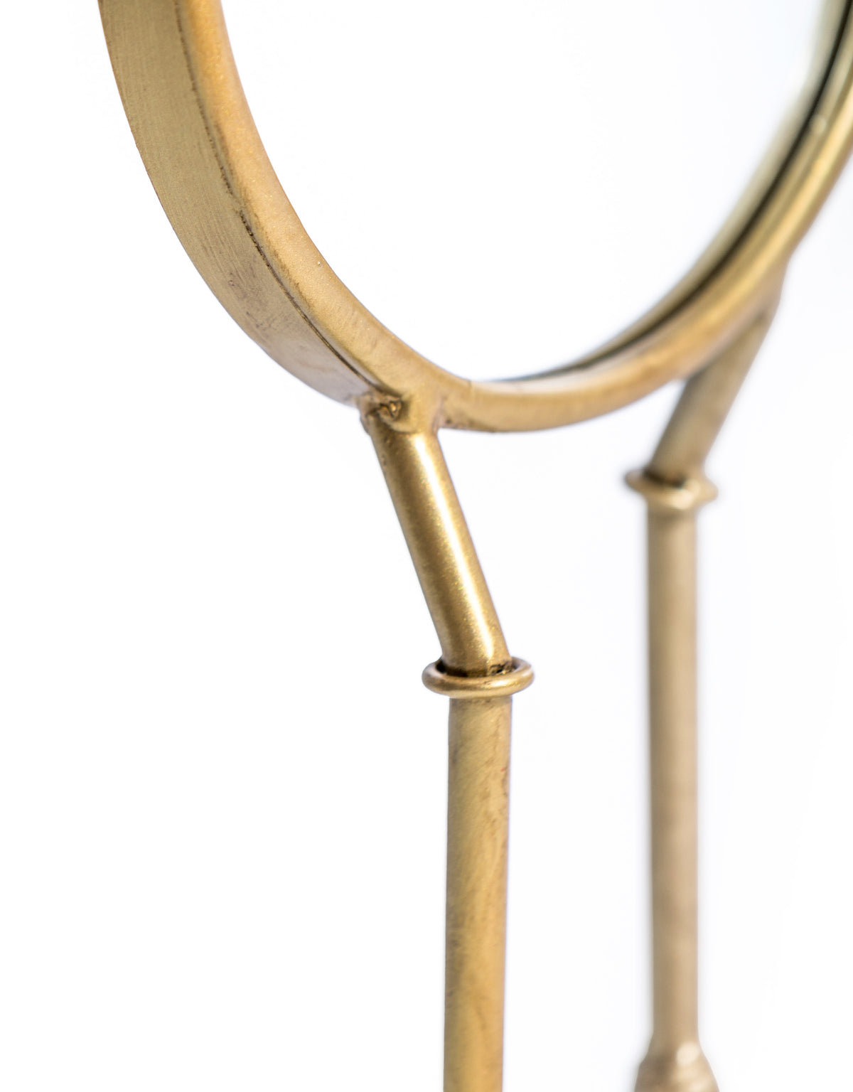 Distressed Gold Bird Legged Table Mirror - ET313