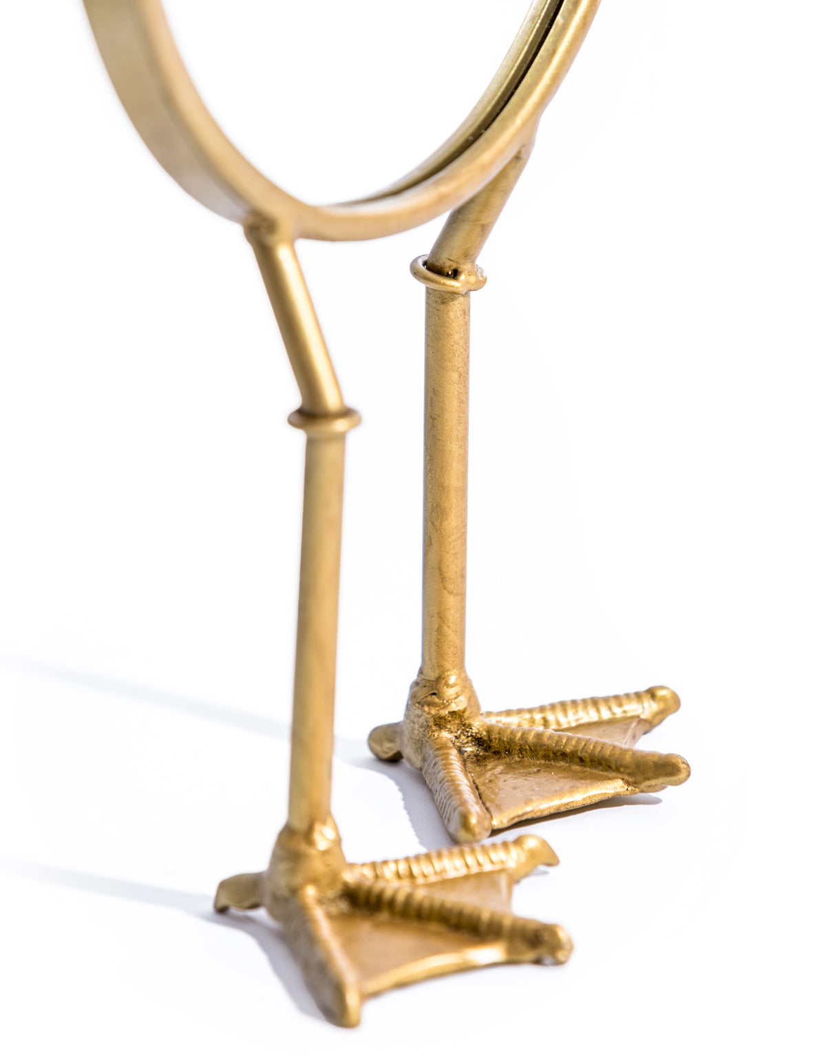 Distressed Gold Bird Legged Table Mirror - ET313