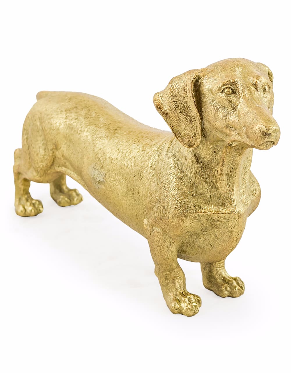 Gold Dachshund Hound Figure - SM80