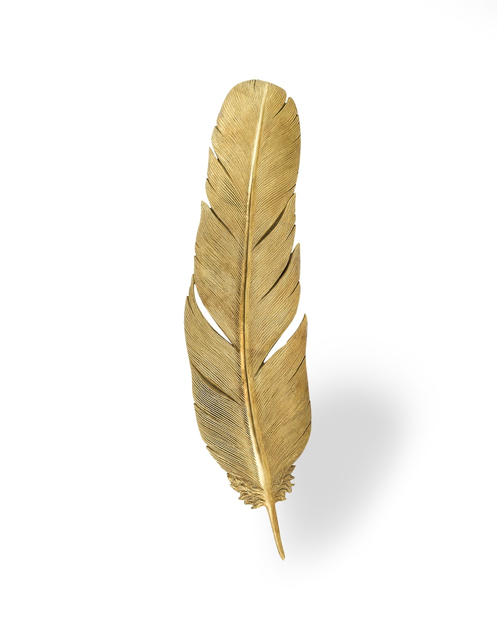 Large Gold Feather Wall Decor - SM82