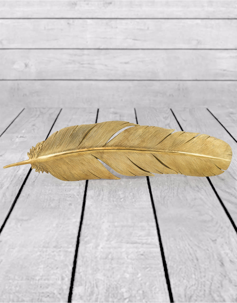 Large Gold Feather Wall Decor - SM82