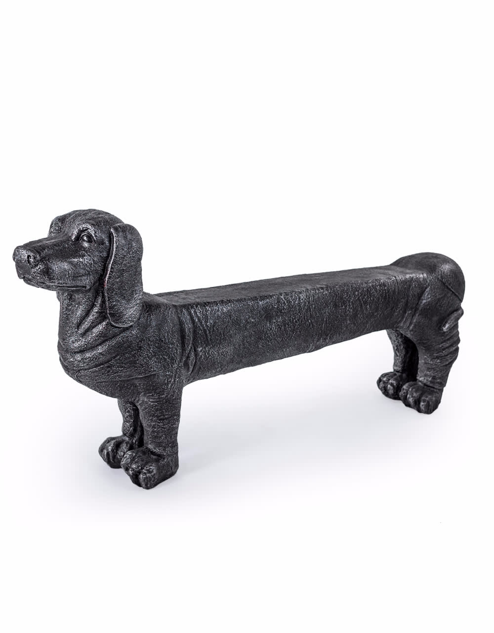 Large Black Dog Bench - NBR11