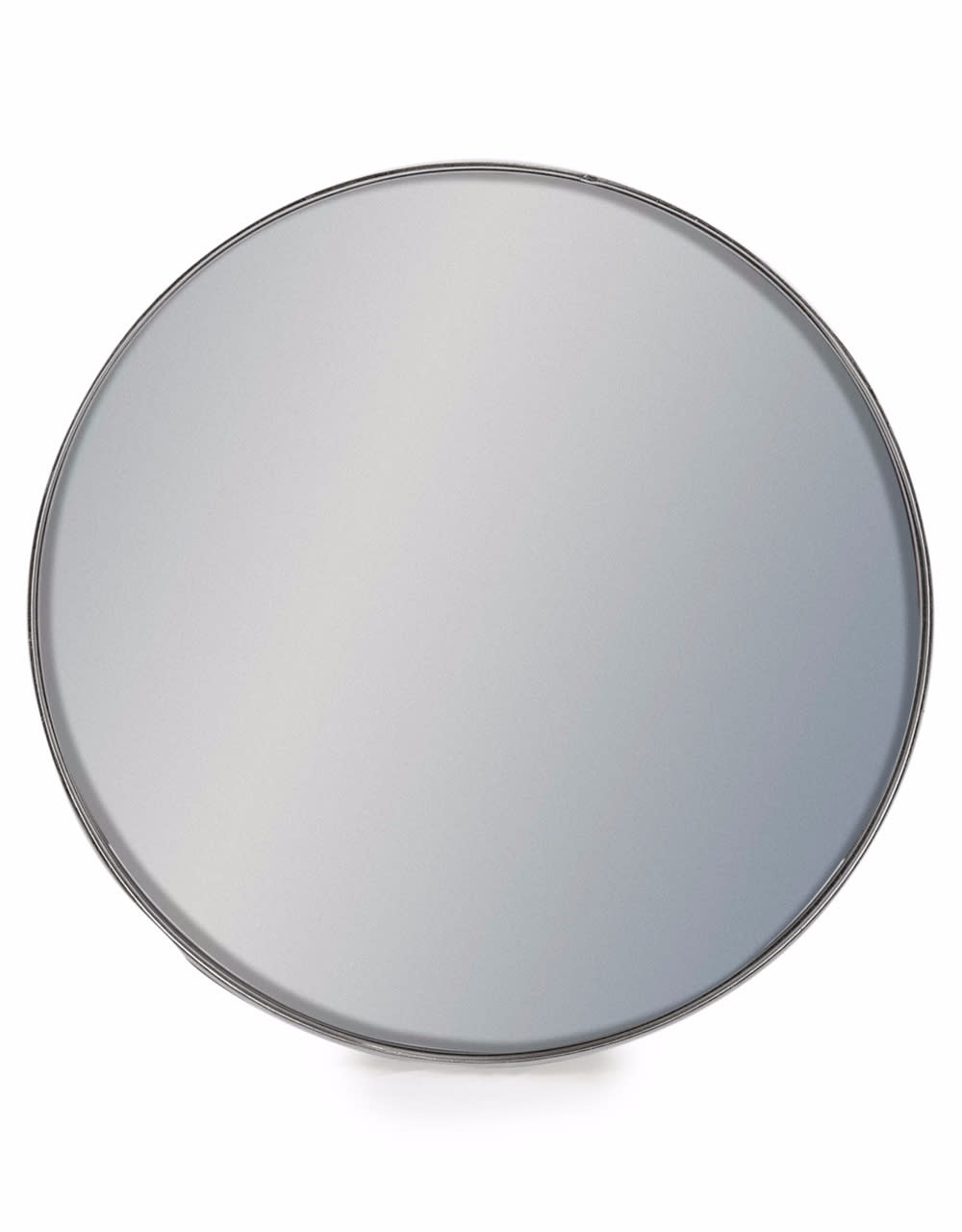 Medium Round Silver Framed Arden Wall Mirror - M383