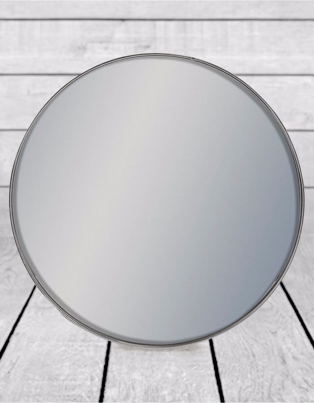 Small Round Silver Framed Arden Wall Mirror - M384