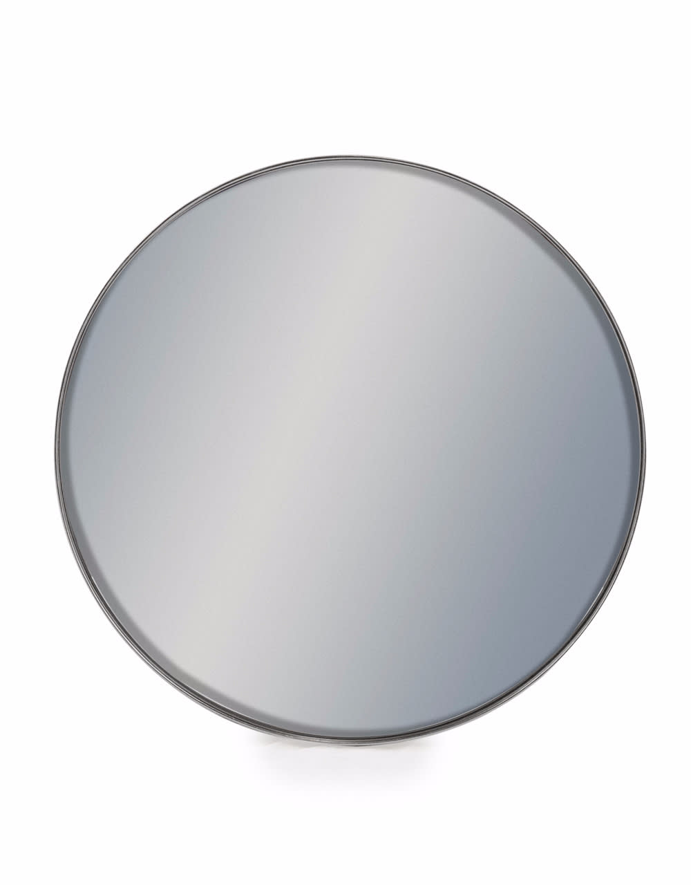 Small Round Silver Framed Arden Wall Mirror - M384