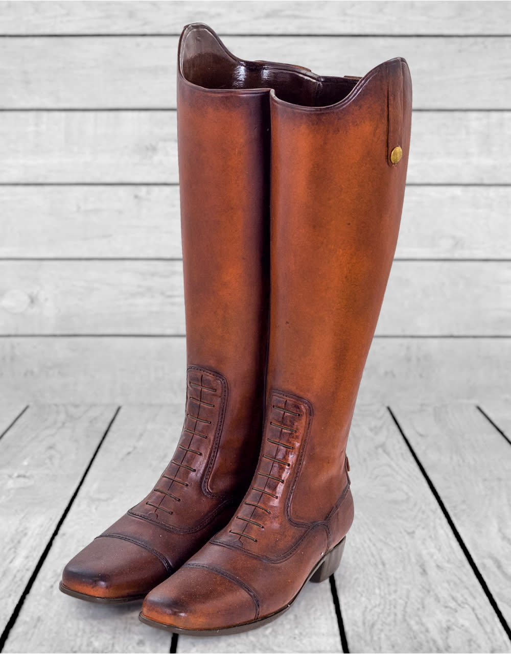 Pair of Leather Boots Umbrella Stand/Vase - CRT7