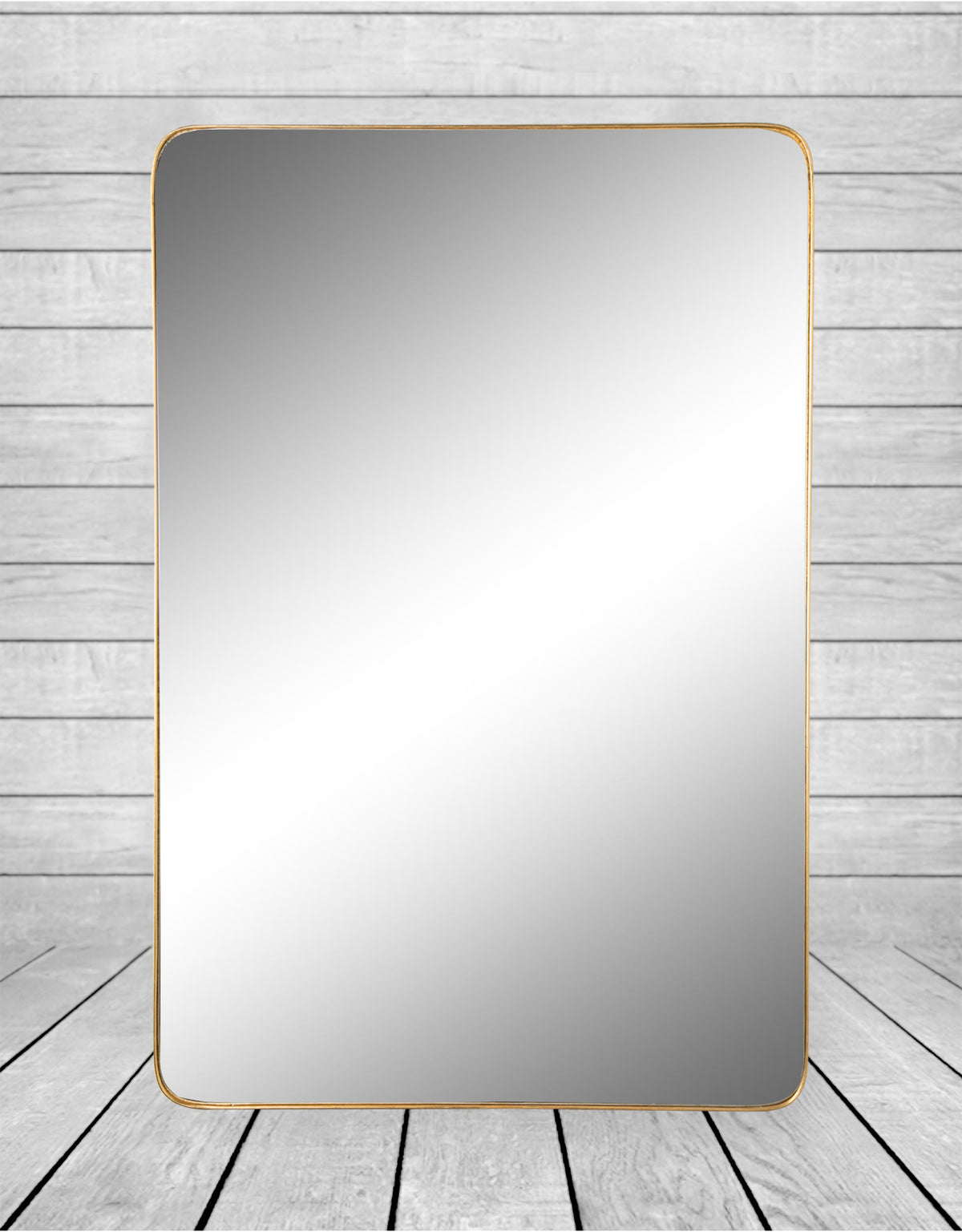 Large Rectangular Gold Framed Arden Wall Mirror - M388