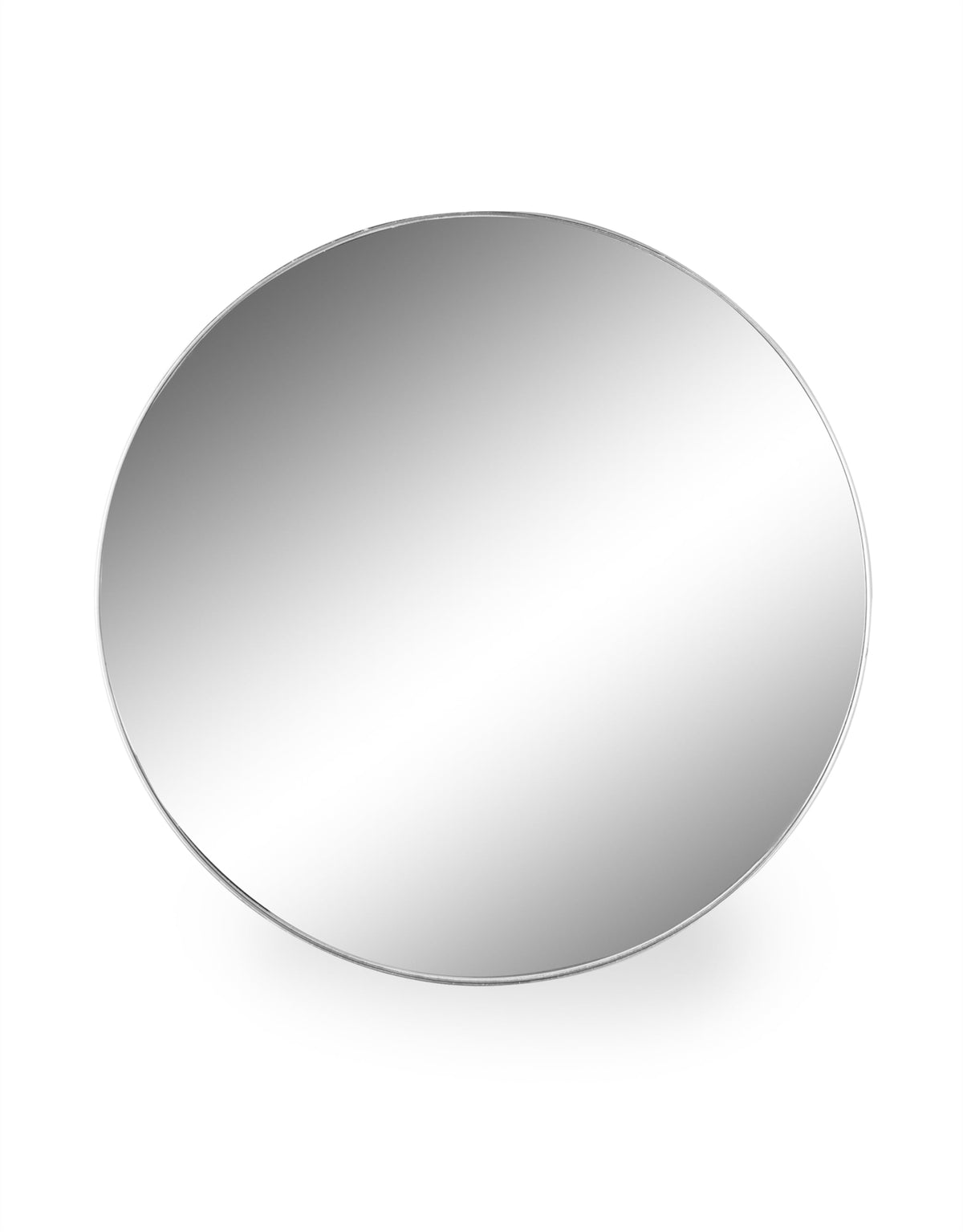 Large Round Silver Framed Arden Wall Mirror - M391