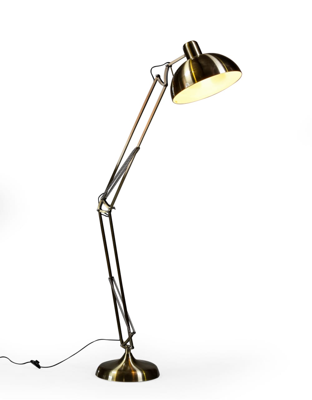 Vintage Gold Extra Large Classic Desk Style Floor Lamp - CL128