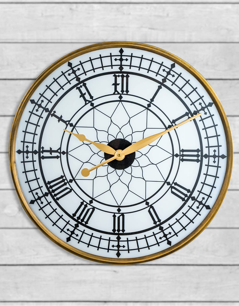 Large Gold Framed Backlit Wall Clock - FCM1