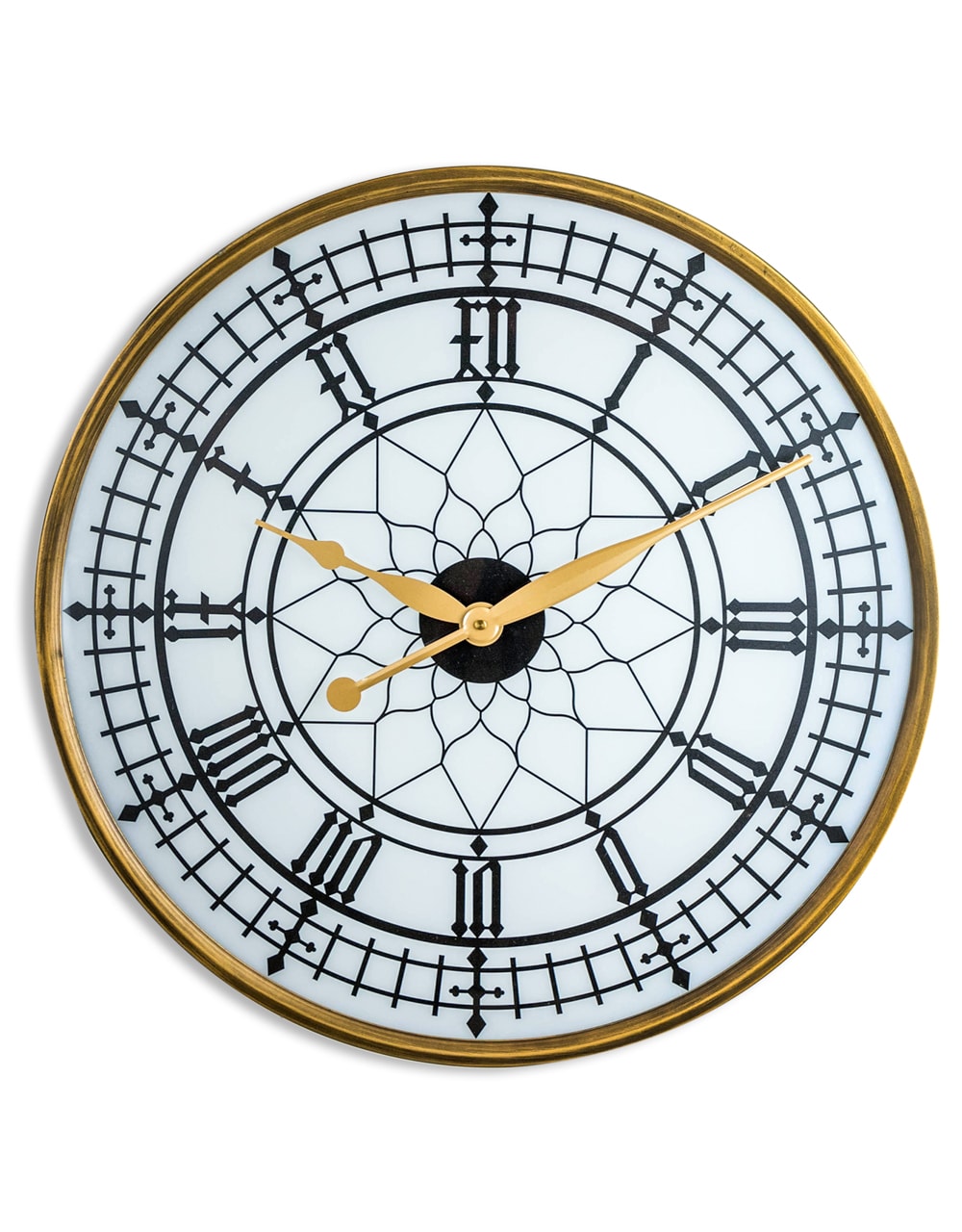 Large Gold Framed Backlit Wall Clock - FCM1