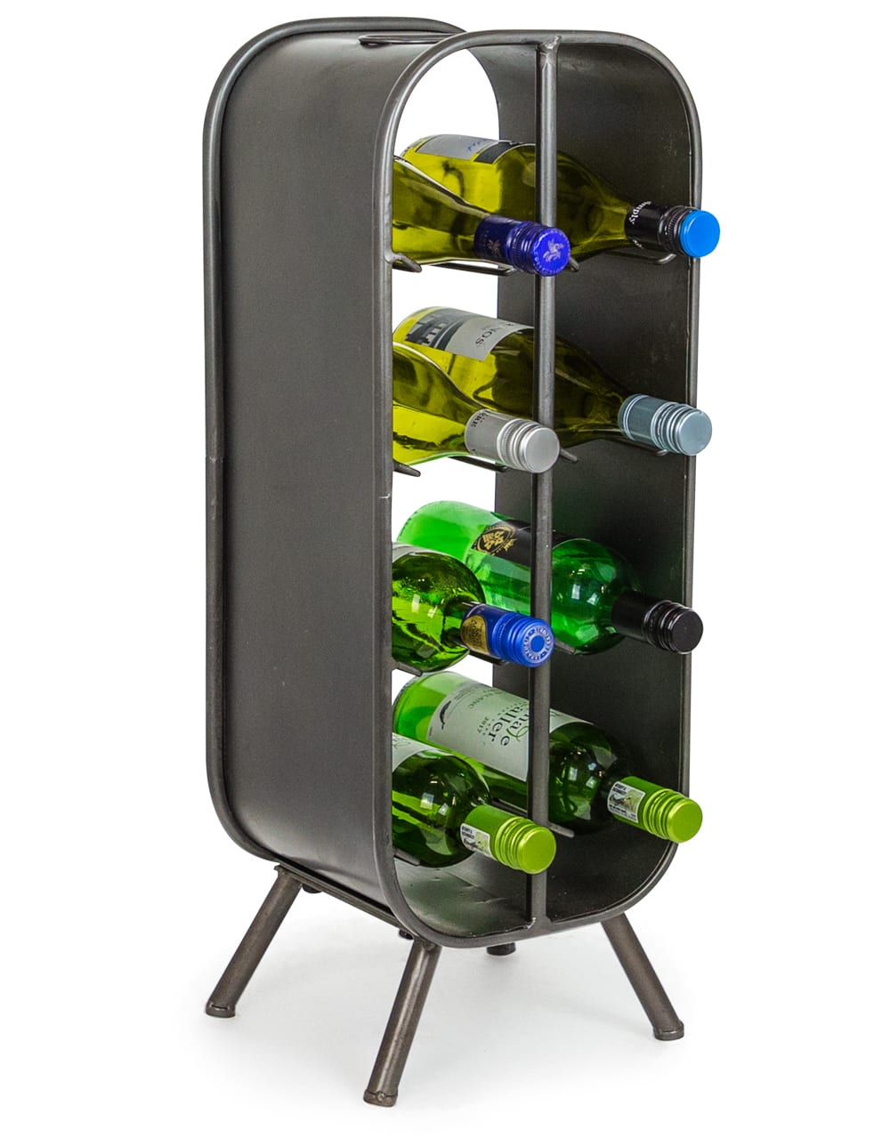 Camden Metal Industrial Small 8 Bottle Wine Rack - DT-8115