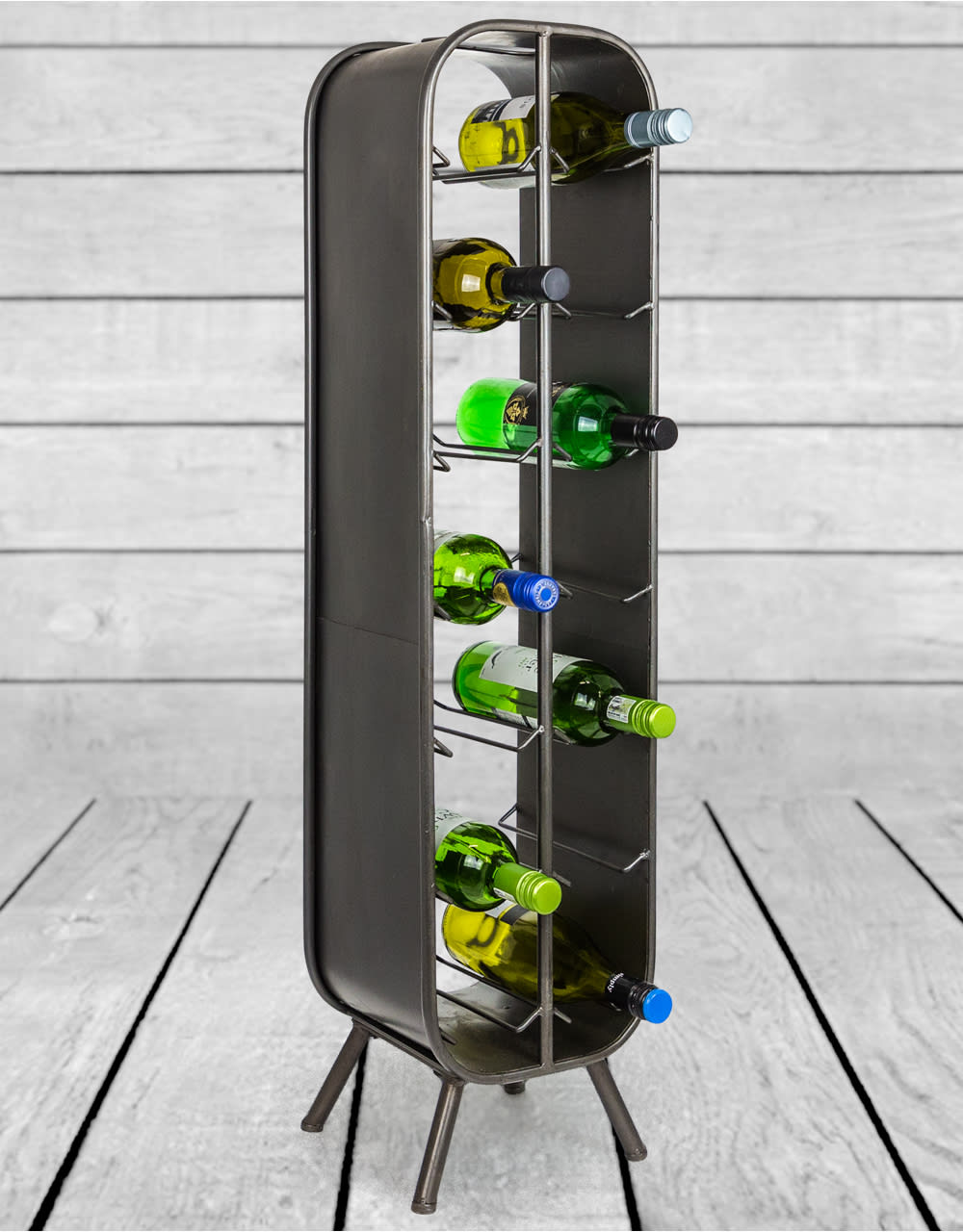 Camden Metal Industrial Large 14 Bottle Wine Rack - DT-8116