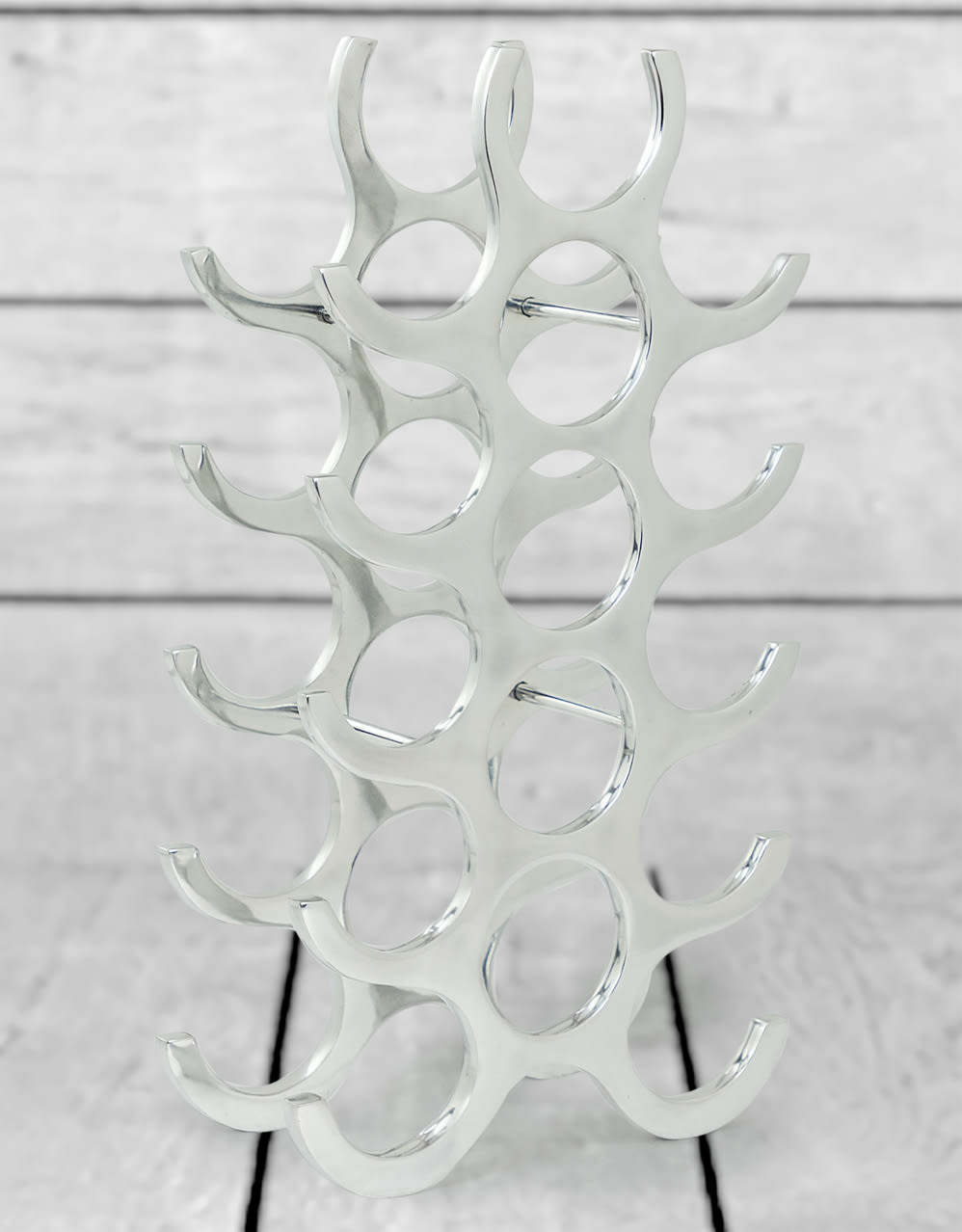 Aluminium 15 Bottle Wine Rack - AL135