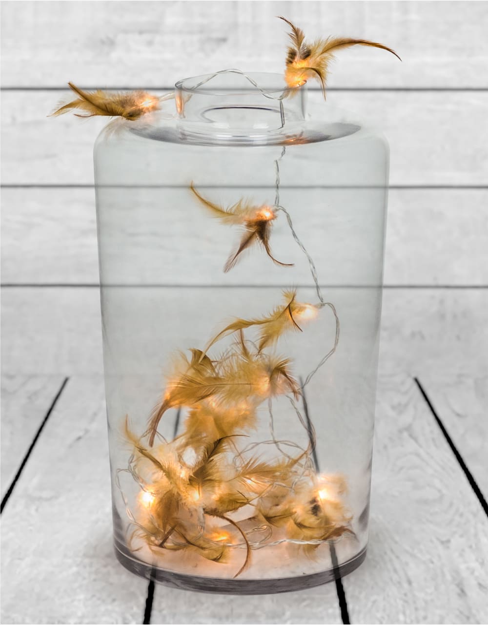 Medium Clear Glass Jar Vase - GW72
