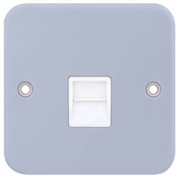Selectric Metal Clad 1 Gang Telephone Master Socket